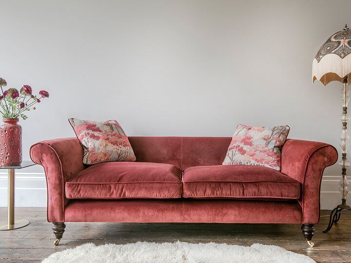 2 Clavering 3 Seater Sofa in Portland Copper Rose